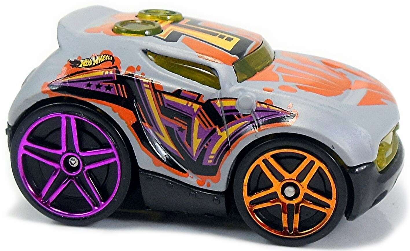 Hot Wheels 2017 - Collector # 226/365 - HW Art Cars 10/10 - Rocket Box - Gray / 'T' on Roof - USA Card