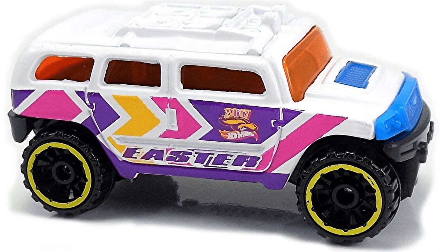 Hot Wheels 2017 - Collector # 169/365 - Holiday Racers 4/5 - Rockster - White / Easter - USA Card