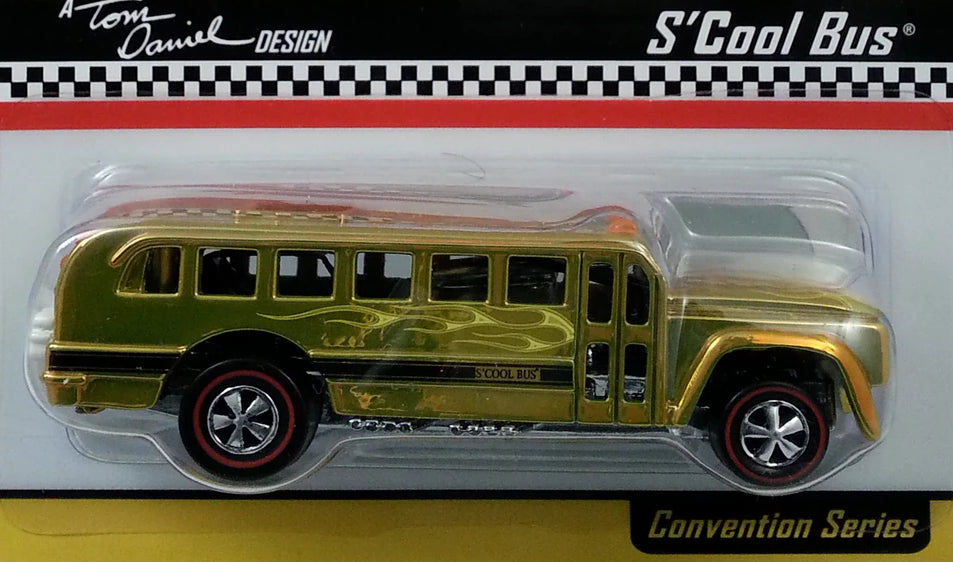 Hot Wheels 2005 - 5th Annual Collector's Nationals - S'Cool Bus - Spectraflame Yellow - Neo-Classic Red Line Wheels - Metal/Metal - Limited to 10,000