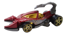 Hot Wheels 2011 - Collector # 205/244 - Thrill Racers: Cave 01/06 - Scorpedo - Dark Red - USA