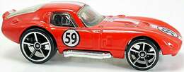 Hot Wheels 2007 - Collector # 006/156 - First Editions 06/36 - Shelby Cobra Daytona Coupe - Red / #59 - PR5 Wheels - SC