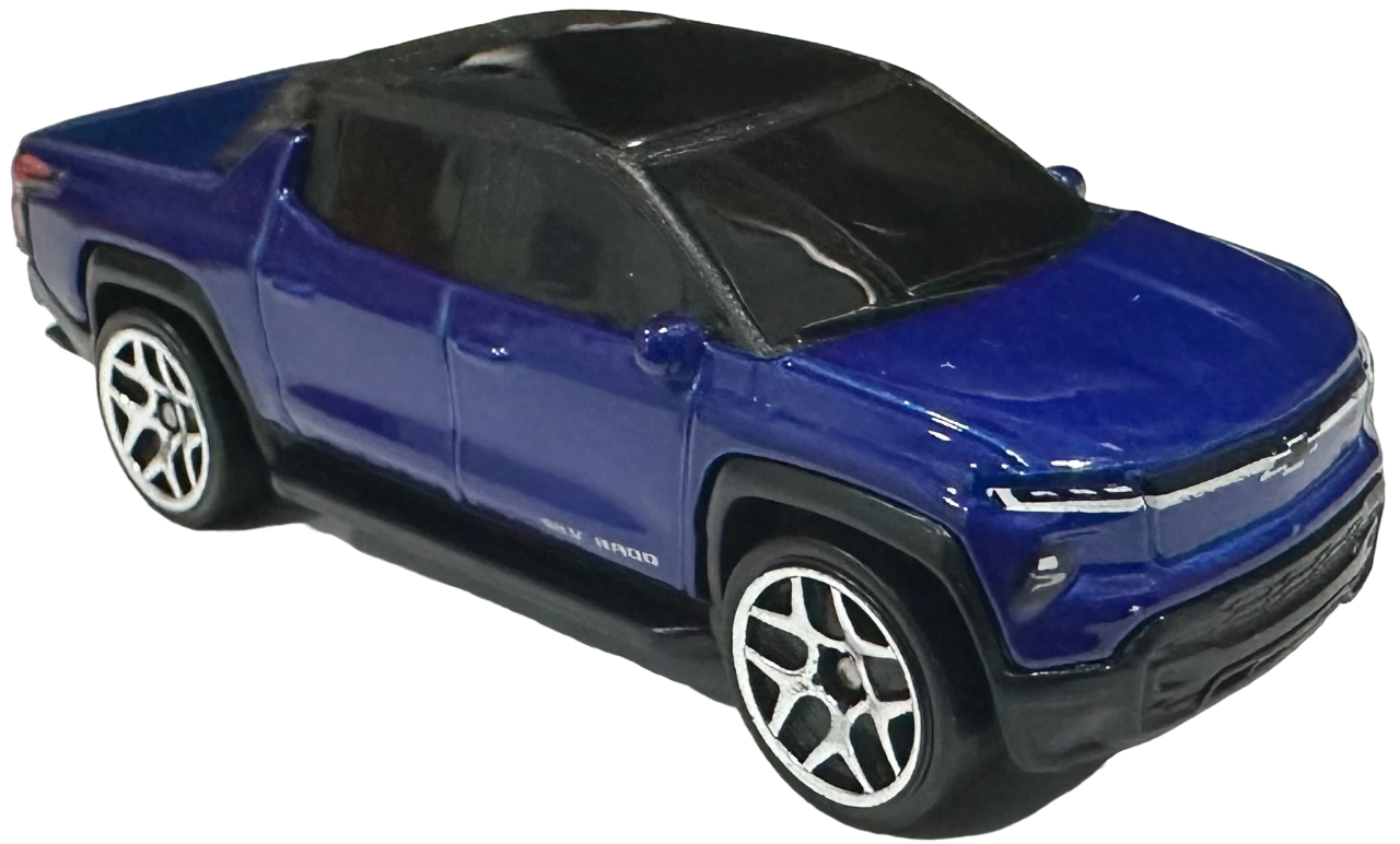 Hot Wheels 2024 - Collector # 110/250 - HW Green Speed 08/10 - New Models - Silverado EV RST - Metallic Dark Blue - IC