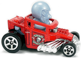 Hot Wheels 2018 - Collector # 340/365 - Experimotors 8/10 - New Models - Skull Shaker - Red - USA 50th Card