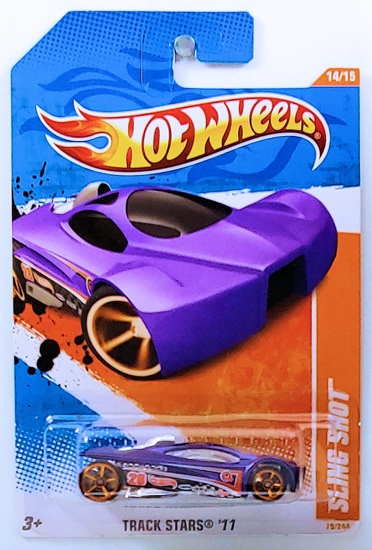 Hot Wheels 2011 - Collector # 079/244 - Track Stars 14/15 - Sling Shot - Purple - USA Card