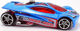 Hot Wheels 2006 - Collector # 122/223 - Track Stars 12/12 - Sling Shot - Metalflake Blue - OH5SP Wheels - USA Card