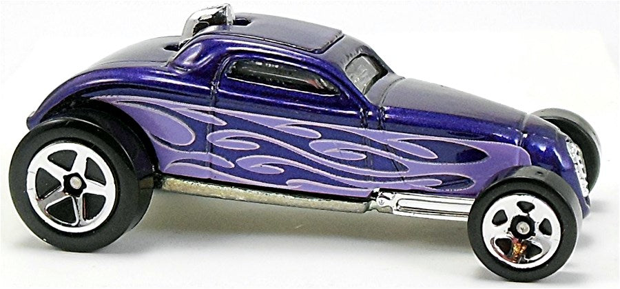 Hot Wheels 2008 - Collector # 156/196 - TEAM: Engine Revealers 4/4 - Sooo Fast - Purple - Opening Engine Cover - 5 Spokes - USA Card