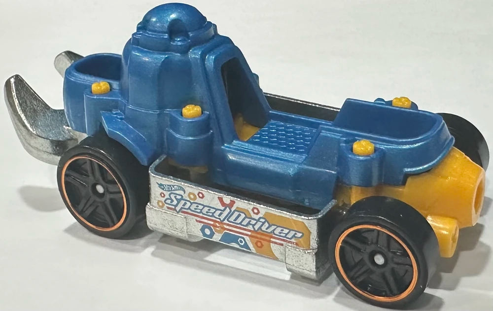Hot Wheels 2025 - Collector # 206/250 - Experimotors 8/10 - Speed Driver - Blue - USA Card (Copy)