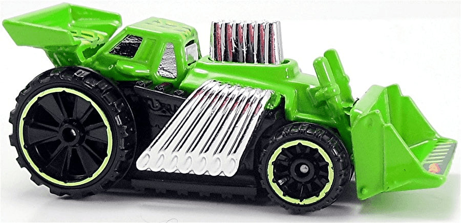Hot Wheels 2015 - Collector # 001/250 - HW City / HW City Works - Speed Dozer - Green - USA 'WIN' Card