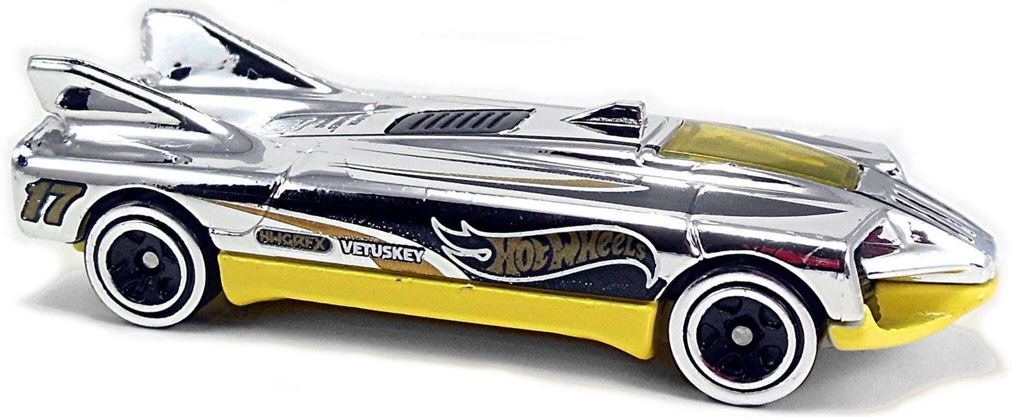 Hot Wheels 2017 - Collector # 230/365 - Super Chromes 5/10 - Speed Slayer - Chrome Body / Yellow Base - USA Card