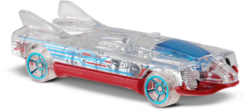 Hot Wheels 2016 - Collector # 014/250 - X-Raycers 4/10 - Speed Slayer - Clear / Circut Graphics - USA 'Showdown' Card