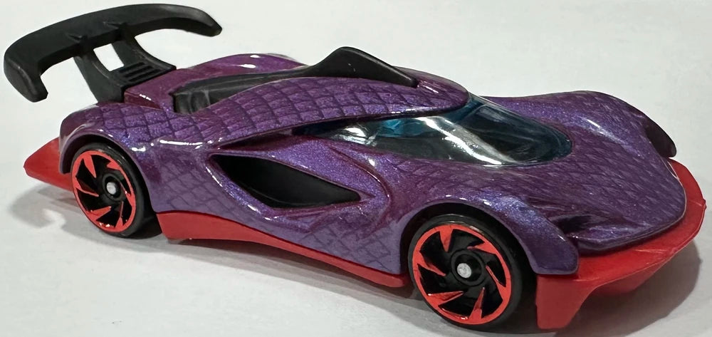 Hot Wheels 2025 - Collector # 066/250 - Hot Wheels Let's Race 3/5 - New Models - Street Shrieker - Pearl Purple - USA 'Let's Race' Card