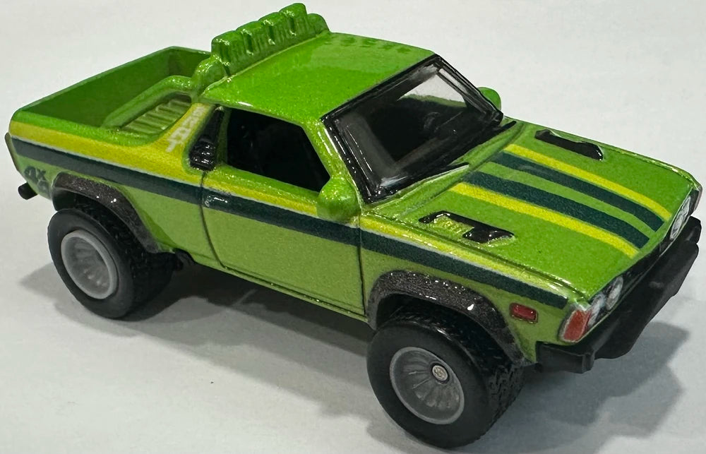 Hot Wheels 2025 - Premium / Car Culture / HW Off Road 3/5 - Subaru BRAT - Metalflake Lime Green - Metal/Metal & Real Riders