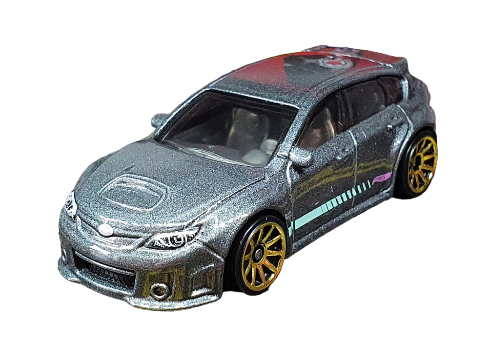 Hot Wheels 2023 - Collector # 021/250 - HW J-Imports 02/10 - Subaru WRX STI - Metalflake Dark Grey - USA