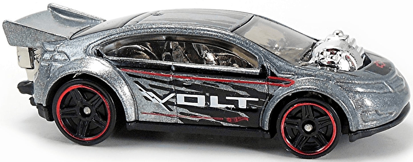 Hot Wheels 2015 - Collector # 022/250 - HW City / Street Power / New Models - Super Volt - Metalflake Silver / VOLT - USA 'Showdown' Card