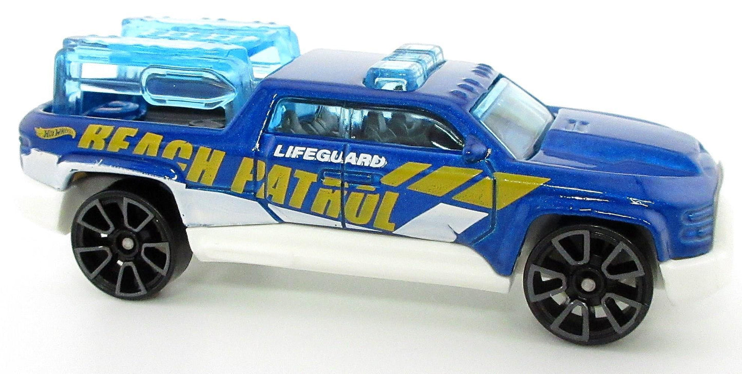 Hot Wheels 2024 - Collector # 105/250 - HW Metro 02/10 - Surf Duty - Blue - 'Beach Patrol' - USA 'Let's Race' Card