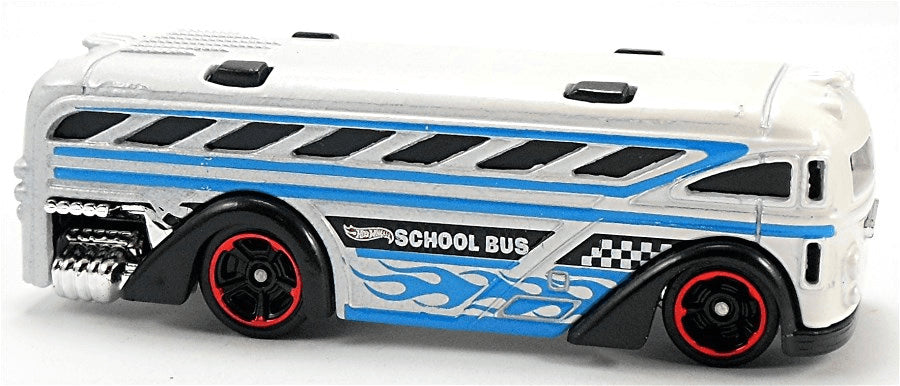 Hot Wheels 2014 - Collector # 003/250 - HW City / HW City Works - Surfin' School Bus - White - Black M5 Wheels - USA Card