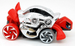 Hot Wheels 2021 - Collector # 172/250 - Street Beasts 5/5 - New Models - Turtoshell - Chrome / Red - USA Card