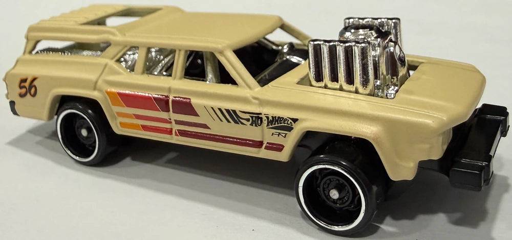 Hot Wheels 2026 - Collector # 087/250 - Wagons 1/10 - Cruise Bruiser - Beige - USA '2026' Card