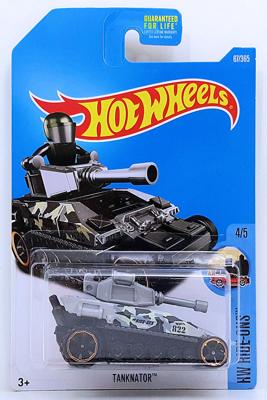 Hot Wheels 2017 - Collector # 067/250 - HW Ride-Ons 4/5 - Tanknator - Gray Camo - USA Card