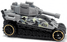 Hot Wheels 2017 - Collector # 067/250 - HW Ride-Ons 4/5 - Tanknator - Gray Camo - USA Card