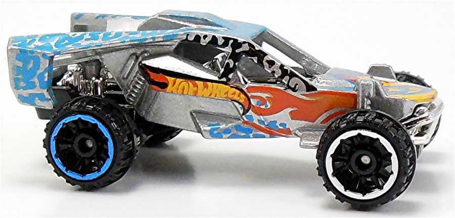 Hot Wheels 2014 - Collector # 111/250 - HW Off-Road / Off Track - Team Hot Wheels Corkscrew Buggy - Silver / Hot Wheels Graphics - USA Card