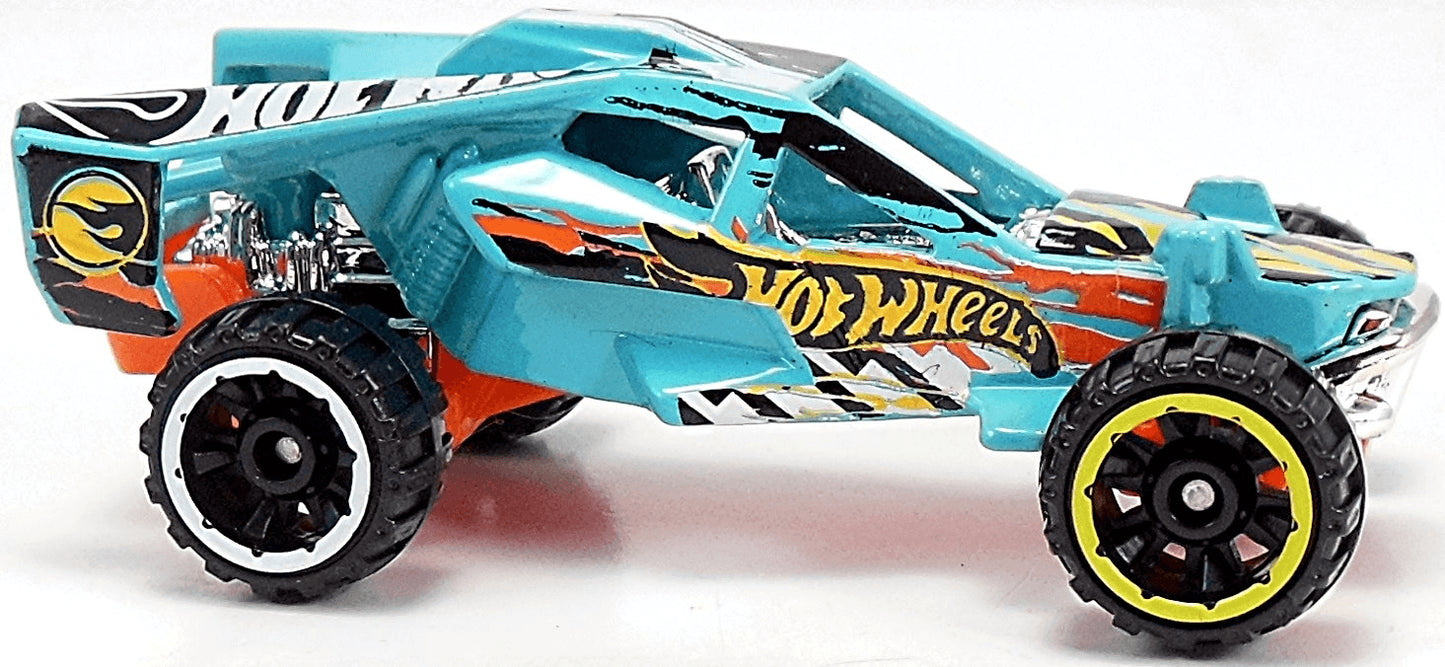 Hot Wheels 2015 - Collector # 099/250 - HW Off-Road / Hot Wheels Test Facility - Team Hot Wheels Corkscrew Buggy - Baby Blue - 'Showdown' Card