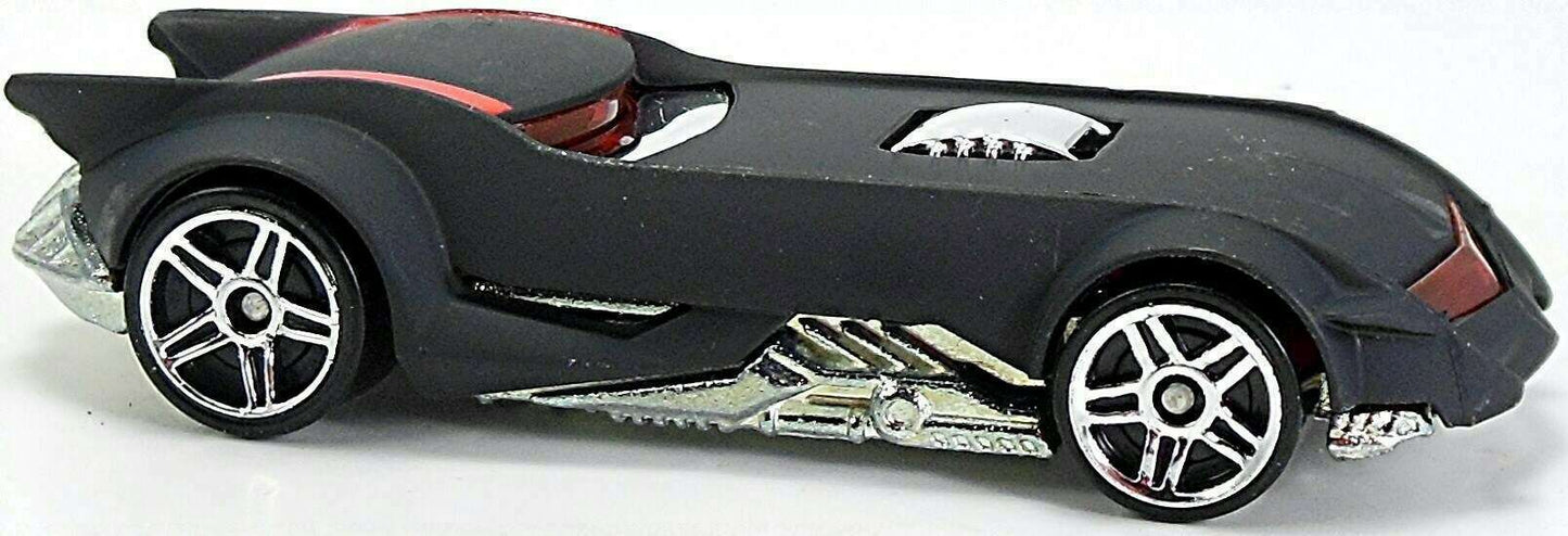 Hot Wheels 2011 - Collector # 066/244 - Track Stars 1/15 - The Batman Batmobile - Matte Black - USA Card