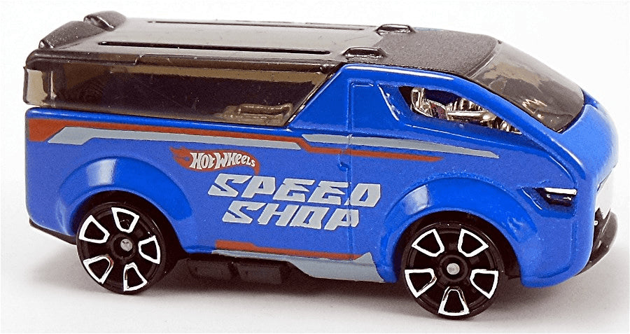 Hot Wheels 2014 - Collector # 010/250 - HW City / HW City Works / New Models - The Vanster - Blue / Speed Shop - USA 'WIN' Card