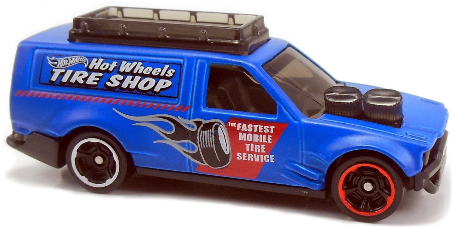Hot Wheels 2017 - Collector # 312/365 - HW City Works 1/10 - New Models - Time Shifter - Matte Blue / 'Hot Wheels Tire Shop' - USA Card