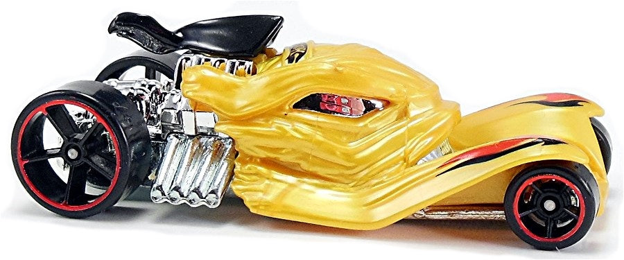 Hot Wheels 2015 - Collector # 034/250 - HW City / Street Beasts - Tomb Up - Gold - USA 'Scan & Race' Card