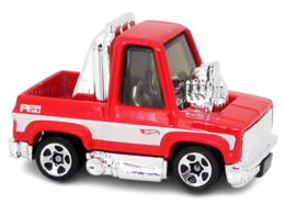 Hot Wheels 2022 - Collector # 104/250 - Tooned 4/5 - New Models - Toon'd '83 Chevy Silverado - Red & White - USA