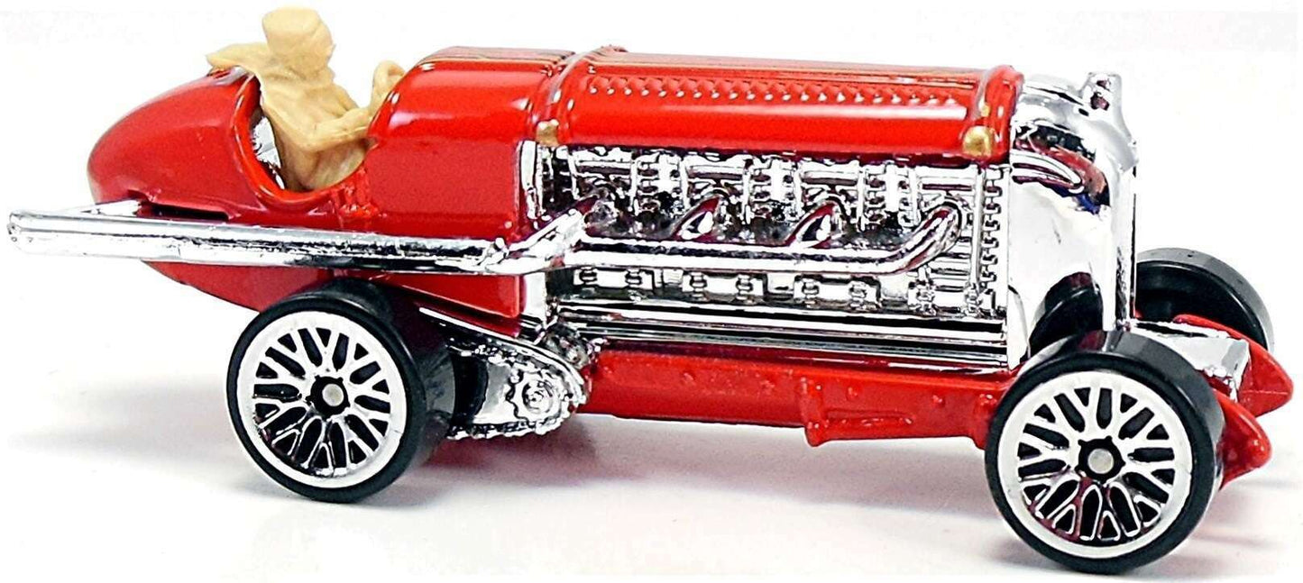 Hot Wheels 2002 - Collector # 030/240 - First Editions 18/42 - Torpedo Jones - Red - USA 'Race & Win' Card