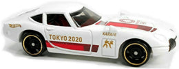 Hot Wheels 2020 - Collector # 184/250 - Olympic Games Tokyo 2020 8/10 - Toyota 2000 GT - White - USA Card