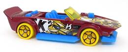 Hot Wheels 2023 - Collector # 015/250 - HW Art Cars 01/10 - Track Manga - Purple / 'K' / Yellow Dog Robot - MC5 Wheels - USA Card