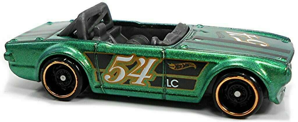 Hot Wheels 2021 - Collector # 009/250 - HW Race Day 1/10 - Triumph TR6 - Metallic Green / #54 - International Short Card