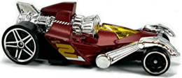Hot Wheels 2019 - Collector # 145/250 - Rod Squad 1/10 - New Models - Tur-Bone Charged - Satin Dark Red - International Short Card