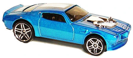 Hot Wheels 2007 - Collector # 016/180 - New Models 16/36 - '70 Pontiac Firebird - Blue - USA