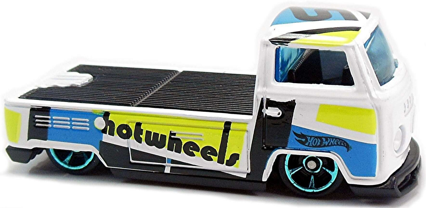 Hot Wheels 2017 - Collector # 295/365 - HW Art Cars 1/10 - New Models - Volkswagen T2 Pickup - White - USA Card