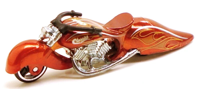 Hot Wheels 2006 - Classics Series 2 # 27/30 - W-Oozie (Custom Motorcycle) - Spectraflame Orange - Metal/Metal & MC3 Wheels - Limited Edition