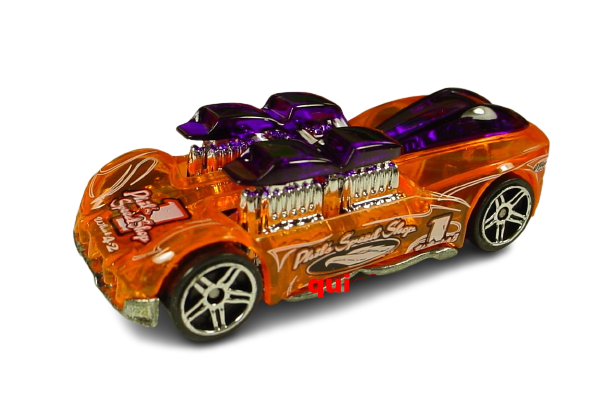 Hot Wheels 2004 - Collector # 081/212 - First Editions 81/100 - What-4-2 - Transparent Orange - Purple Windows - '04 NC