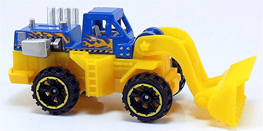 Hot Wheels 2013 - Collector # 044/250 - HW City / HW City Works - Wheel Loader - Yellow & Blue - USA Card