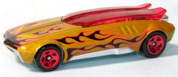 Hot Wheels 2007 - Collector # 099/180 - Code Car 15/24 - Whip Creamer II - Gold / Black Flames - Chrome Red 5 Spoke Wheels - USA Card