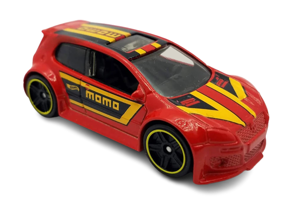 Hot Wheels 2019 - Collector # 019/250 - Volkswagen 5/10 - Volkswagen Golf GTi - Red - USA Card