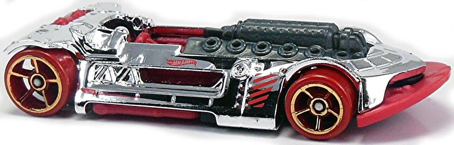 Hot Wheels 2016 - Collector # 040/250 - Super Chromes 5/10 - X-Steam - Chrome / Red - USA ‘Showdown - Snowflake’ Card only at Target