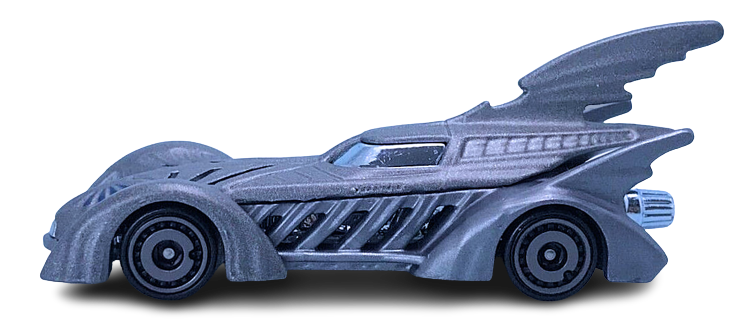 Hot Wheels 2023 - Collector # 55/250 - Batman 02/05 - Batman Forever Batmobile - Gray - Batman Forever - IC