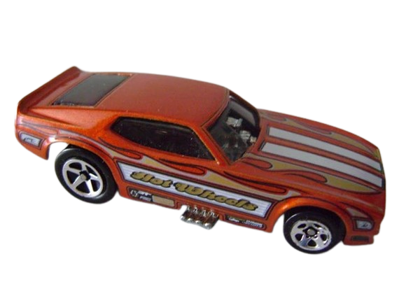 Hot Wheels 2005 - Collector # 182/183 - '71 Mustang Funny Car - Metallic Dark Orange - USA