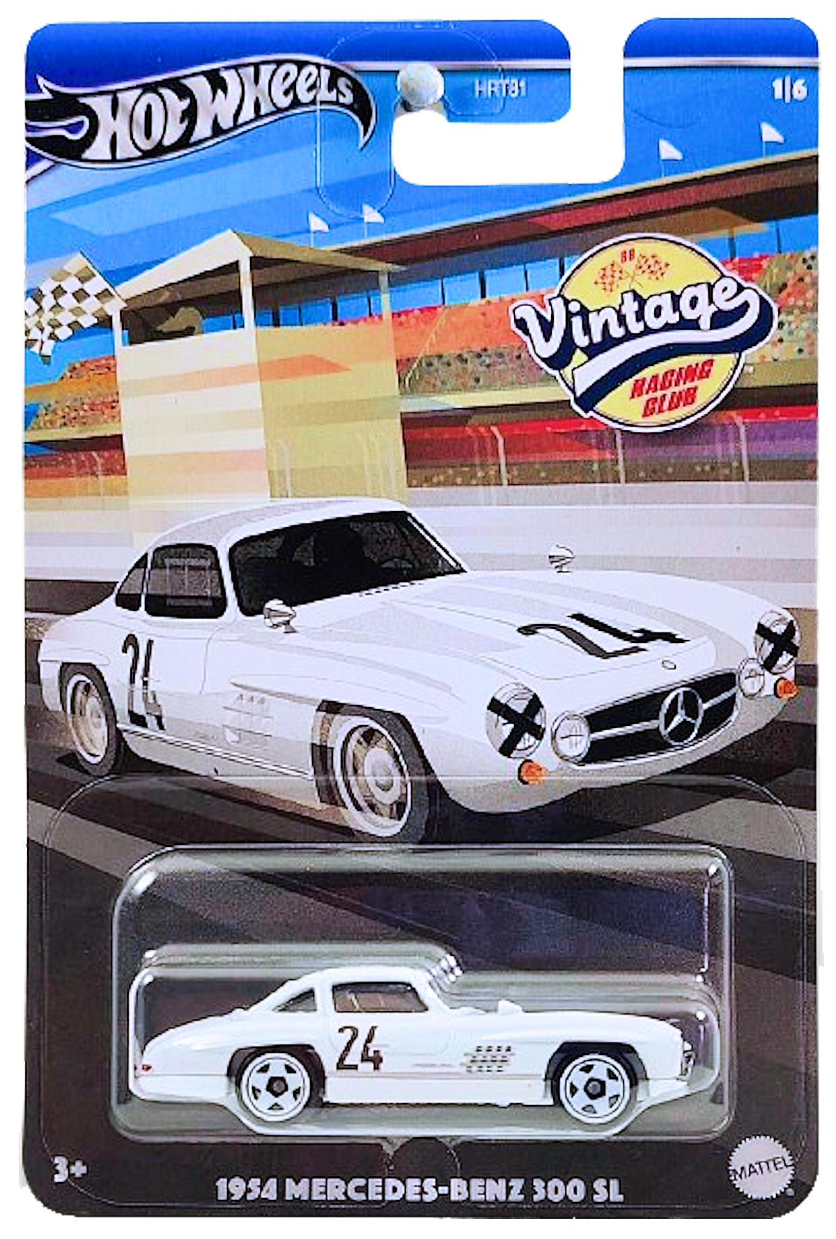 Hot Wheels 2024 Theme Vintage Racing Club 1 6 1954 Mercedes Benz KMJ Diecast II