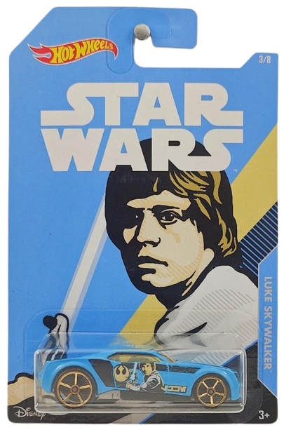 Hot Wheels 2018 - Theme / Star Wars Classics 3/8 - Bully Goat - Sky Blue / Luke Skywalker - OH5SP Wheels - Walmart Exclusive