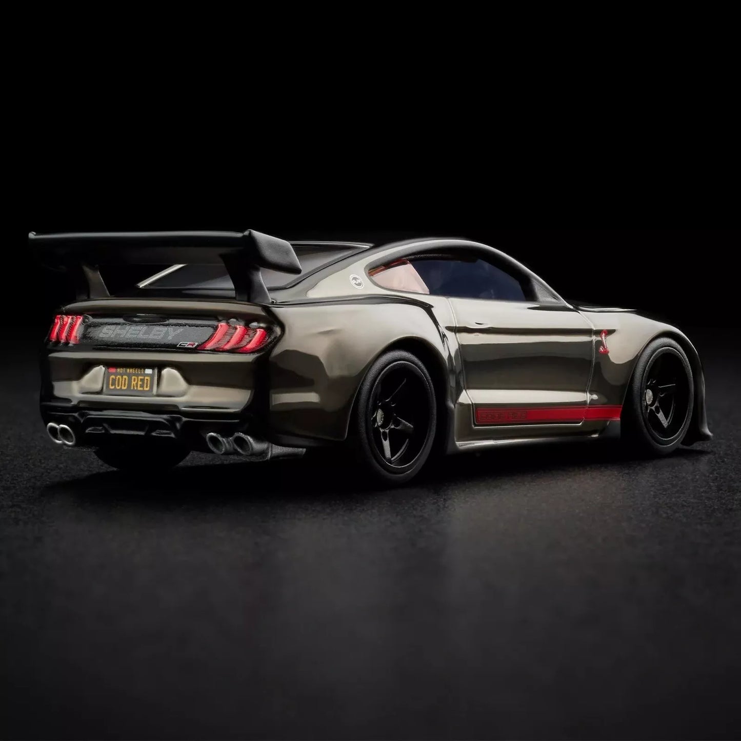 Hot Wheels 2024 - Mattel Creations / RLC - Redline Club Exclusive - 2022 Ford Mustang Shelby GT500 Code Red - Spectraflame Slate - Metal/Metal & Real Riders - Opening Hood - Kar Keeper - NEW Casting!