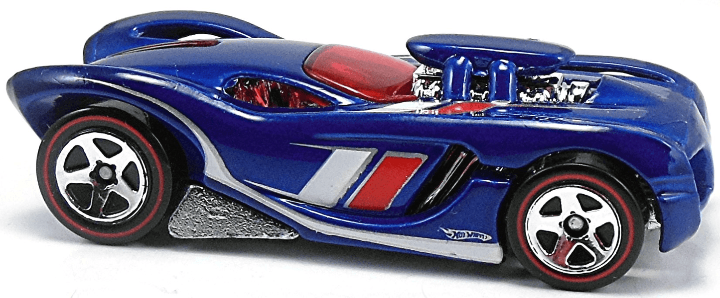 Hot Wheels 2008 - Collector # 169/196 - Treasure Hunts 09/12 - 16 Angels - Blue - 5 Spokes with Redlines - Metal Base - USA Card